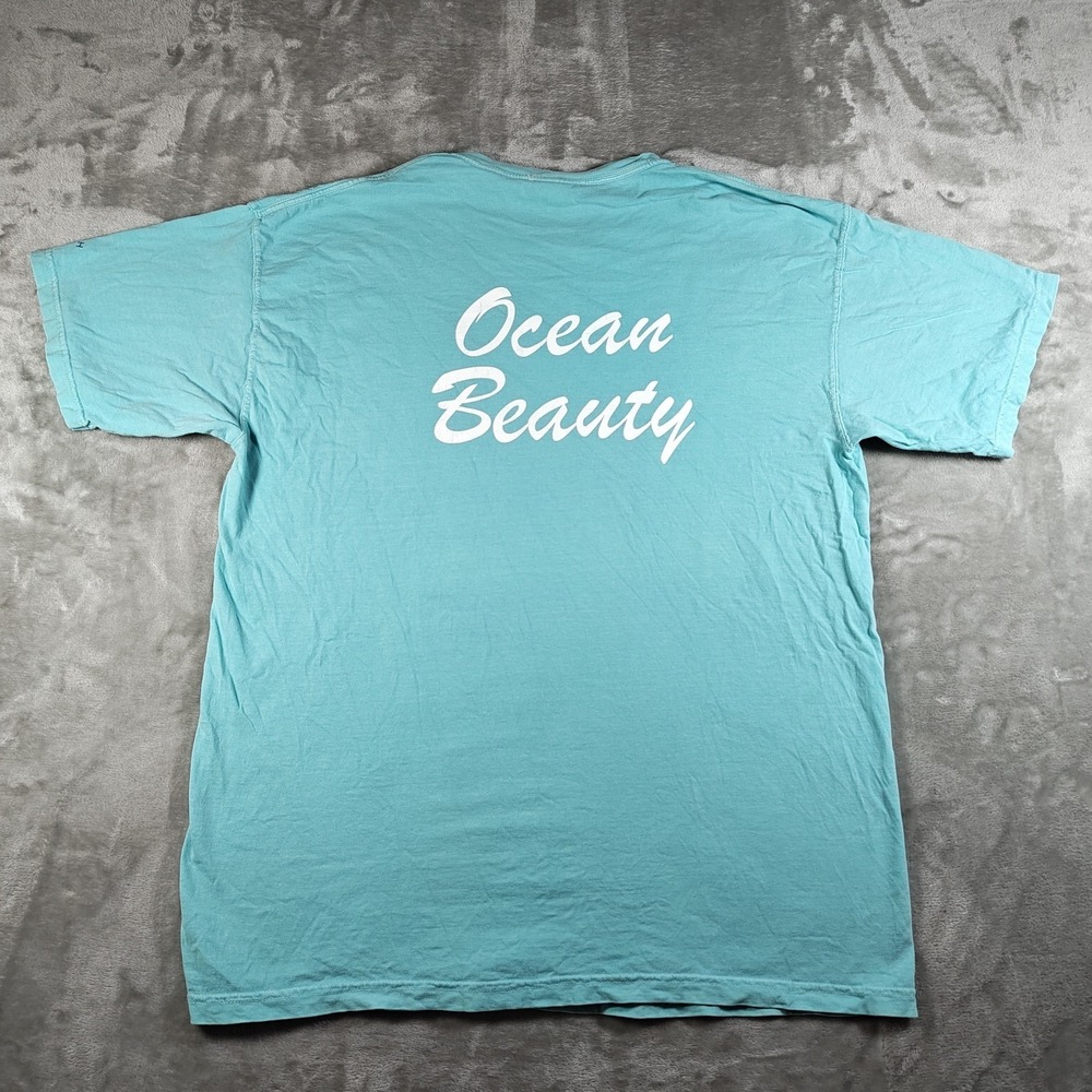Noah‎ Shirt Mens XL Blue Green Ocean Beauty Pocket Tee Crew Neck Streetwear
